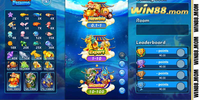 One Shot Fishing - Bắn Cá Thần Sầu, Rinh Ngàn Phần Thưởng Cùng Win88 2 Cung cấp 3 sảnh chơi từ cơ bản đến nâng cao